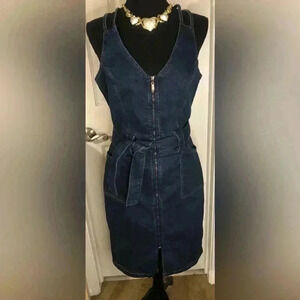 Denim Dress with Zipper size 8